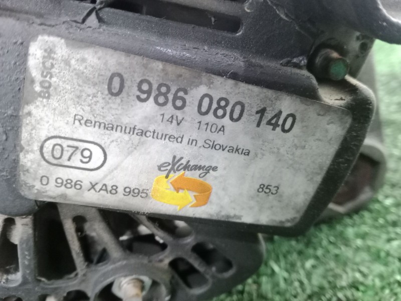 Recambio de alternador para renault scénic ii (jm0/1_) 1.5 dci (jm0f) referencia OEM IAM 0986080140 110.AH - 5.CANALES 