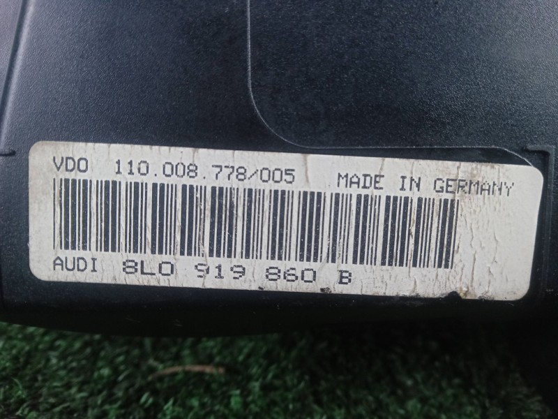Recambio de cuadro instrumentos para audi a3 (8l1) 1.9 tdi referencia OEM IAM 8L0919860B - 110008778005 2.CONECTORES 