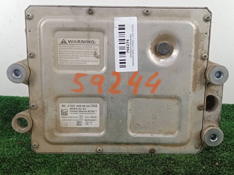 Recambio de centralita motor uce para mercedes-benz atego 1321 ls 4x2 referencia OEM IAM A0014466635  