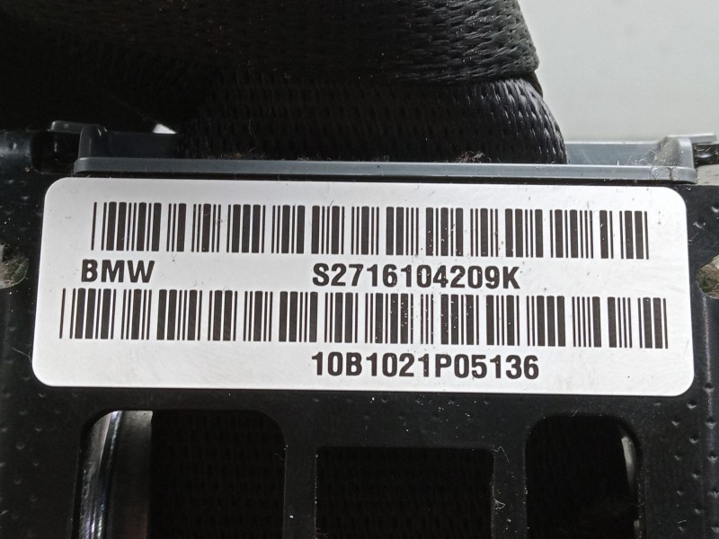 Recambio de cinturon seguridad delantero derecho para bmw x6 (e71, e72) xdrive 30 d referencia OEM IAM 0713D3X1KW  