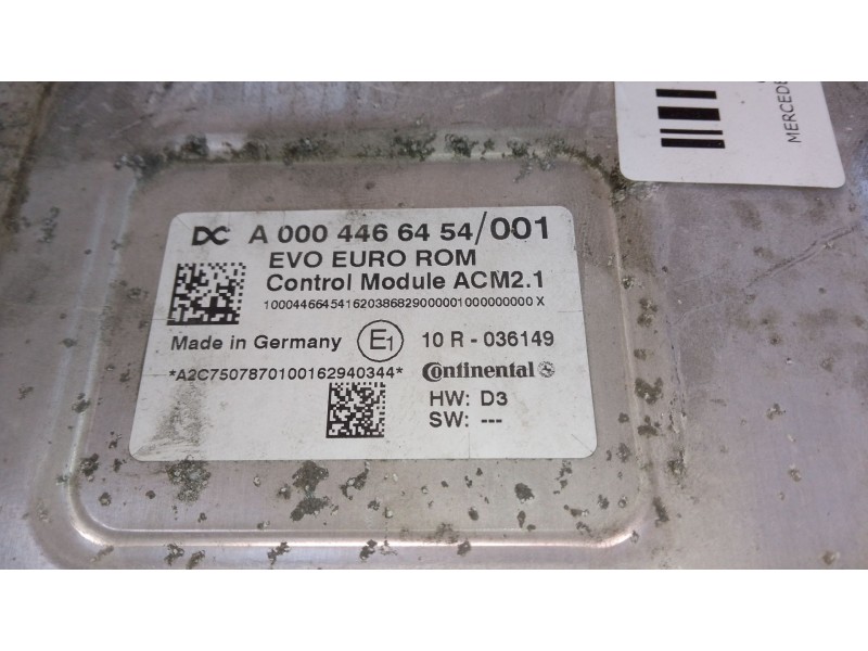 Recambio de centralita motor uce para mercedes-benz atego 1321 ls 4x2 referencia OEM IAM A0004466454  