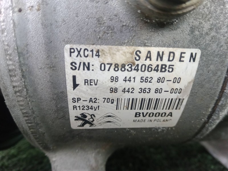 Recambio de compresor aire acondicionado para fiat scudo furgoneta 2.0 multijet 180 (506) referencia OEM IAM 078834064B5 6.CANAL