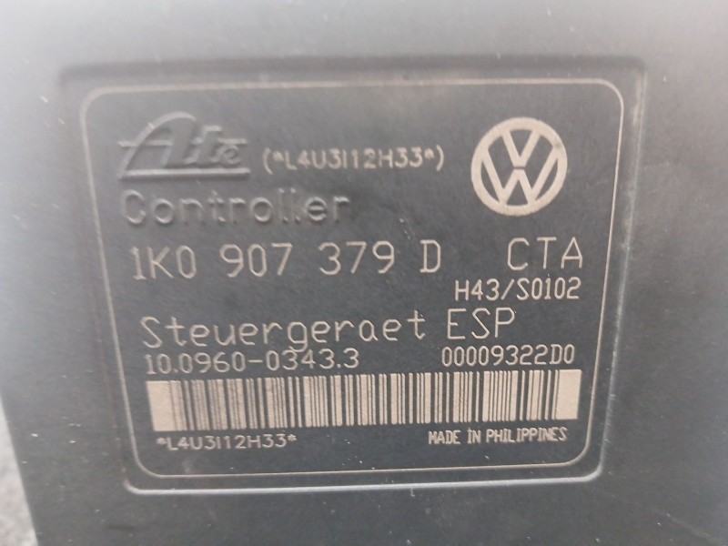 Recambio de abs para audi a3 (8p1) 2.0 tdi 16v referencia OEM IAM 1K0907379D - 1K0614517B ATE 
