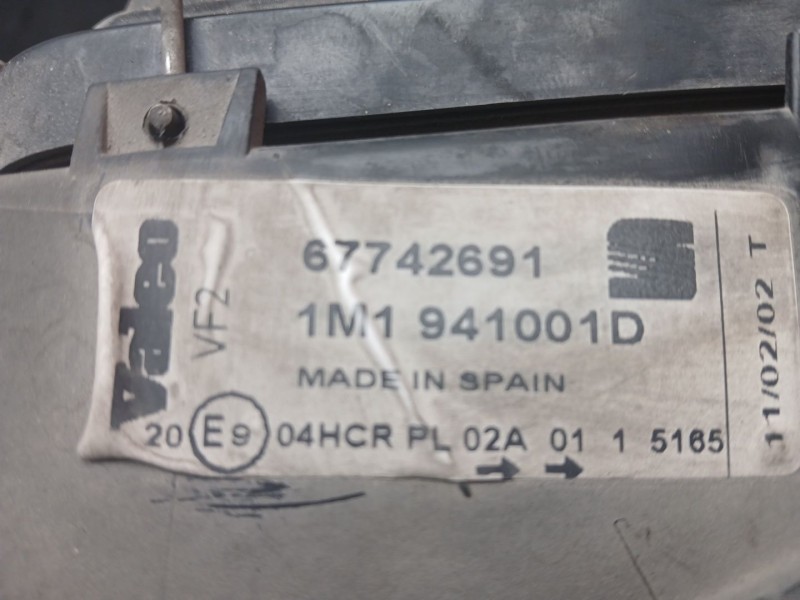 Recambio de faro izquierdo para seat leon (1m1) 1.6 16 v referencia OEM IAM 1M1941001D - 67742691 VALEO 