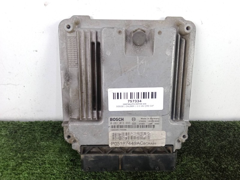 Recambio de centralita motor uce para dodge caliber 2.0 16v crd cat referencia OEM IAM 0281013693 - P05187449AC  