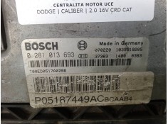 Recambio de centralita motor uce para dodge caliber 2.0 16v crd cat referencia OEM IAM 0281013693 - P05187449AC   2