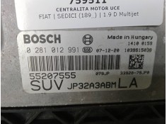 Recambio de centralita motor uce para fiat sedici (189_) 1.9 d multijet referencia OEM IAM 0281012991  BOSCH 2
