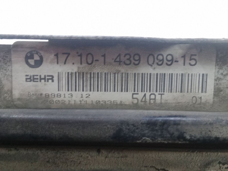 Recambio de radiador agua para bmw x5 (e53) 3.0 i referencia OEM IAM 1710143909915 590X589X26 - ALUMINIO 
