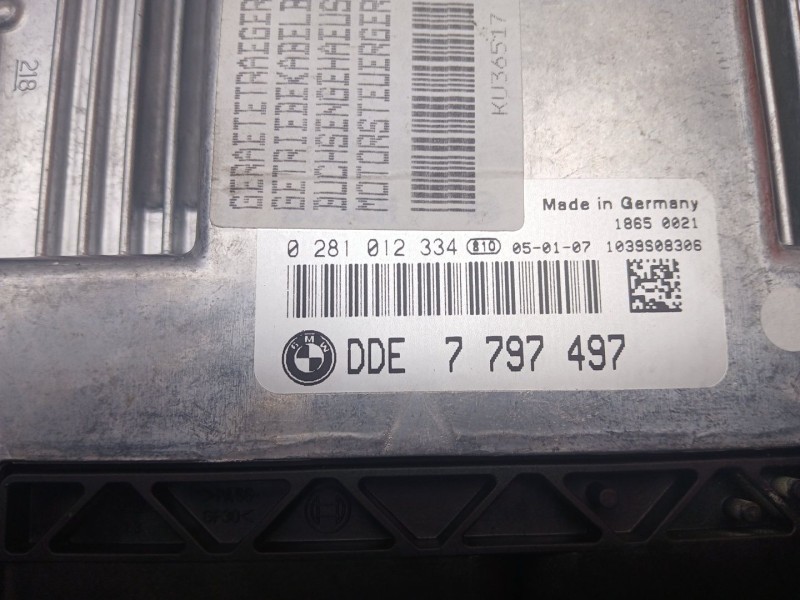 Recambio de centralita motor uce para bmw 3 (e90) 320 d referencia OEM IAM 7797497 - LFDNR1251 - ORDNR167671 - 7798209 - KU36517