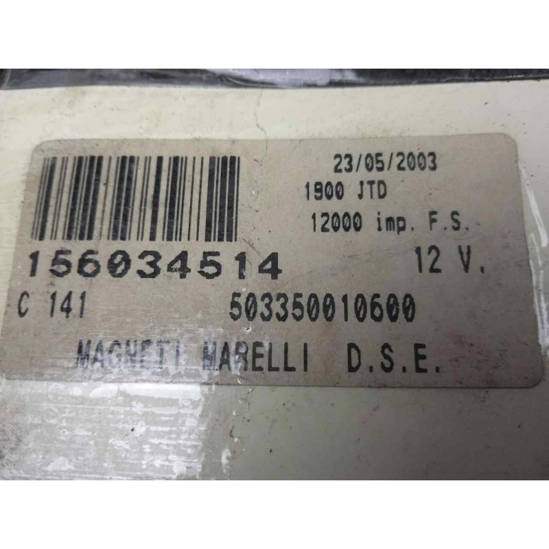 Recambio de cuadro instrumentos para alfa romeo 156 1.9 jtd cat referencia OEM IAM 156034514-503350010600 TACOMETRO 