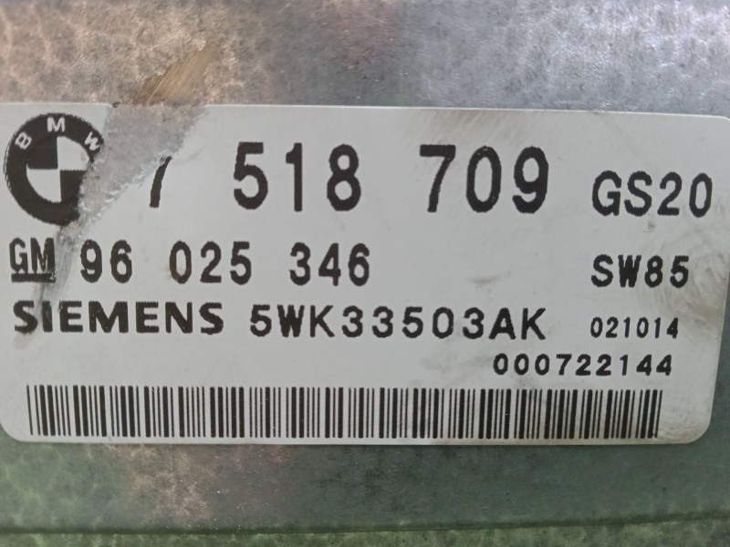 Recambio de modulo confort para bmw x5 (e53) 3.0 i referencia OEM IAM 7518709 - 96025346 - 5WK33503AK  