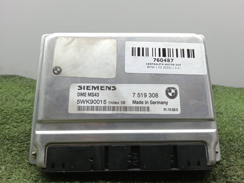 Recambio de centralita motor uce para bmw x5 (e53) 3.0 i referencia OEM IAM 7519308 - 5WK90015  