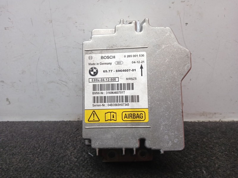Recambio de centralita airbag para bmw 3 (e90) 320 d referencia OEM IAM 0285001530 BOSCH 2 CONECTORES