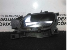 Recambio de maneta interior delantera izquierda para peugeot 407 1.6 hdi referencia OEM IAM 96526178 CROMADA 