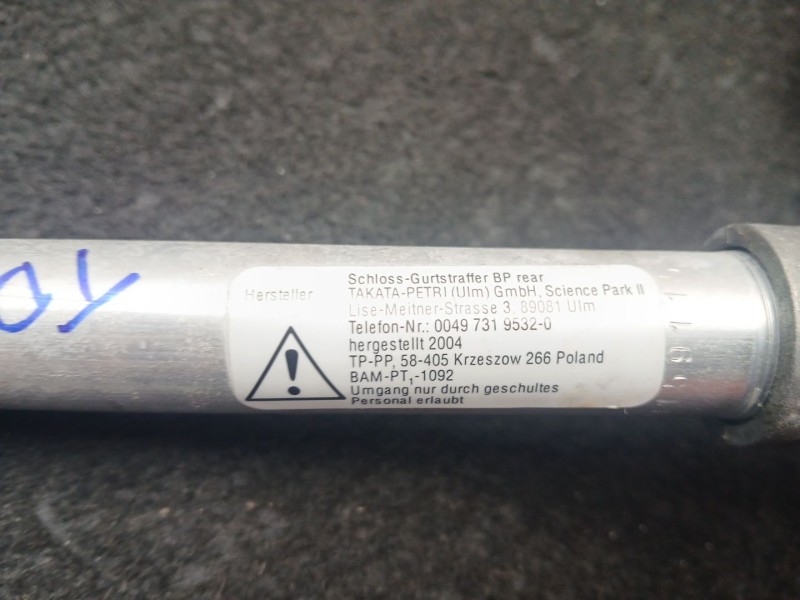 Recambio de enganche cinturon trasero derecho para bmw 3 (e90) 320 d referencia OEM IAM 3052788  2 PINES