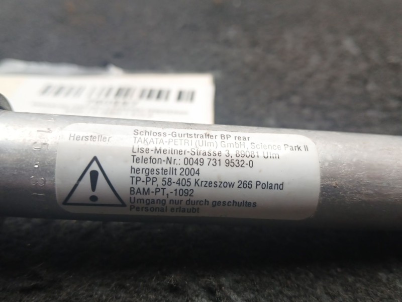 Recambio de enganche cinturon trasero izquierdo para bmw 3 (e90) 320 d referencia OEM IAM 3052787  2 PINES