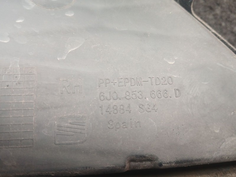 Recambio de rejilla paragolpes derecha para seat ibiza iv sc (6j1, 6p5) 1.6 tdi referencia OEM IAM 6J0853666D  