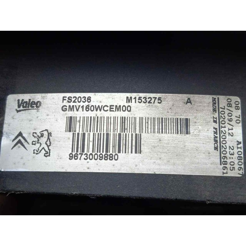 Recambio de electroventilador para peugeot partner kasten 1.6 16v hdi fap referencia OEM IAM 9673009880-FS2036-M153275A Ø DIAMET