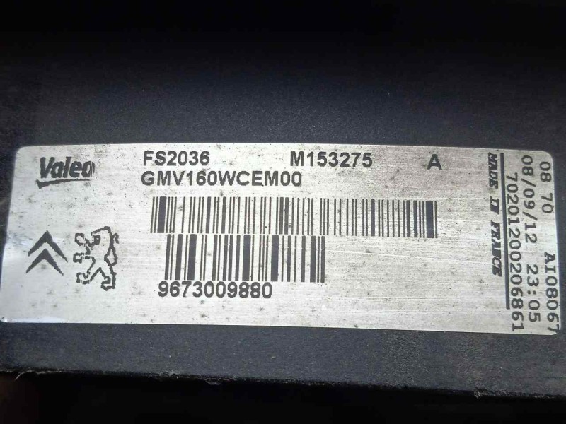 Recambio de electroventilador para peugeot partner kasten 1.6 16v hdi fap referencia OEM IAM 9673009880-FS2036-M153275A Ø DIAMET