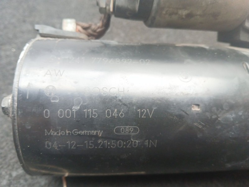Recambio de motor arranque para bmw 3 (e90) 320 d referencia OEM IAM 0001115046 - 1241779689202 BOSCH 