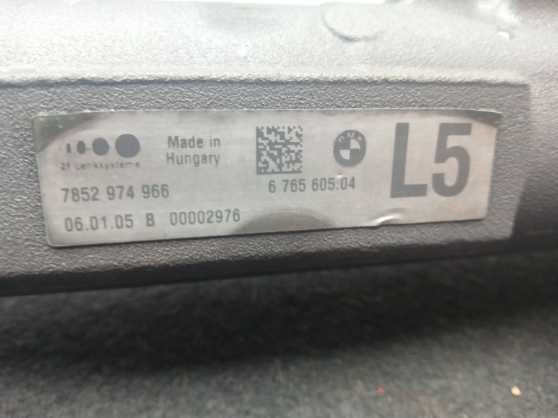 Recambio de cremallera direccion para bmw 3 (e90) 320 d referencia OEM IAM 7852974966 - 676560504 ZF - 1190MM HIDRAULICA