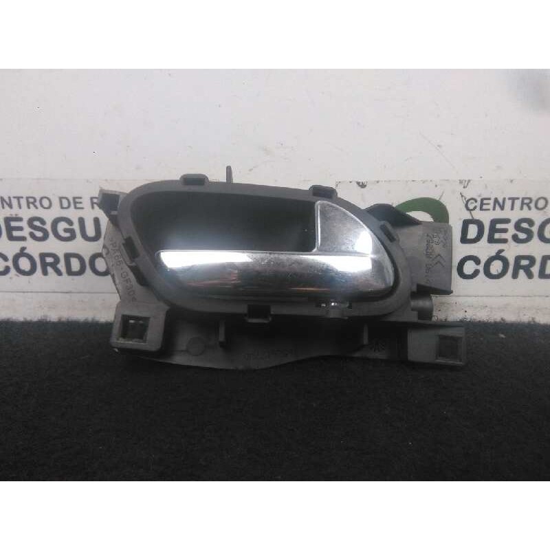 Recambio de maneta interior trasera izquierda para peugeot 407 1.6 hdi referencia OEM IAM 96526178 CROMADA 