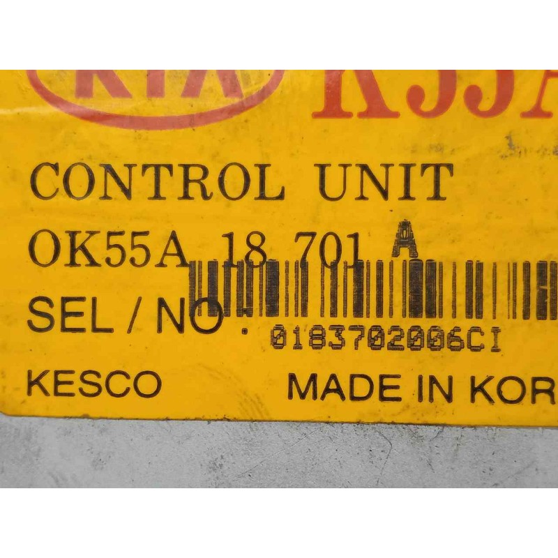 Recambio de modulo electronico para kia carnival 2.9 turbodiesel cat referencia OEM IAM 0K55A18701A-0183702006CI  