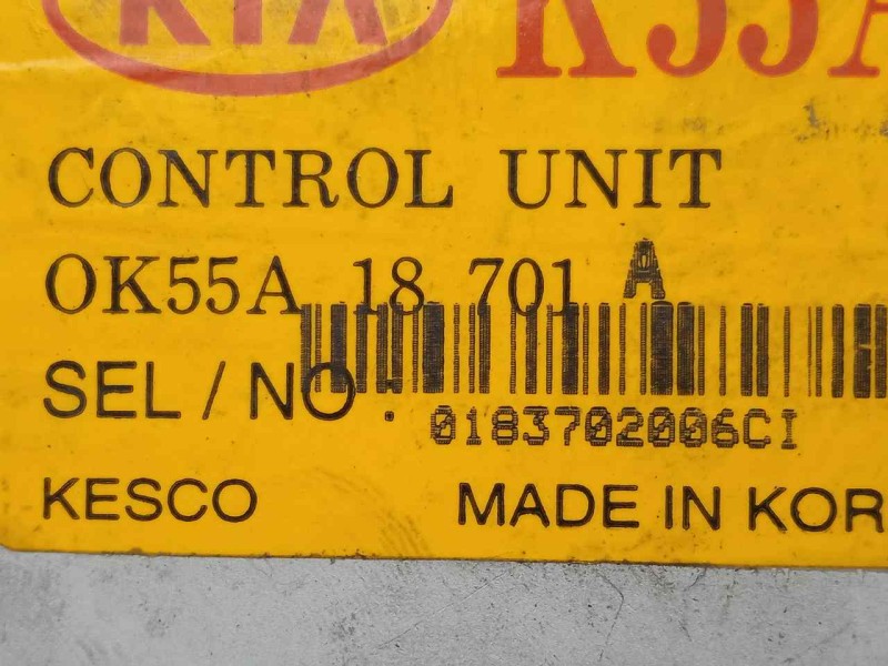 Recambio de modulo electronico para kia carnival 2.9 turbodiesel cat referencia OEM IAM 0K55A18701A-0183702006CI  
