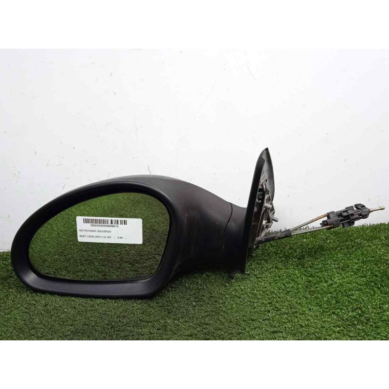 Recambio de retrovisor izquierdo para seat leon (1m1) 1.6 16v referencia OEM IAM SINREFERENCIA MANUAL REDONDO - NEGRO