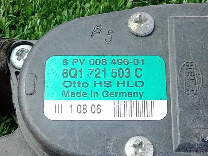 Recambio de potenciometro pedal para seat leon (1m1) 1.6 referencia OEM IAM 6Q1721503C-6PV00849601  6PV00849601