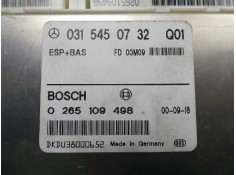 Recambio de centralita esp para mercedes-benz clase e (w210) berlina 3.2 v6 18v cat referencia OEM IAM 0265109498-0315450732 BOS 2