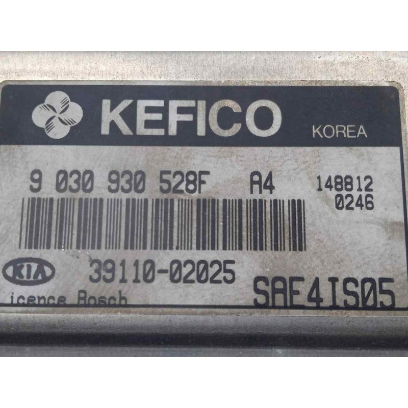 Recambio de centralita motor uce para kia picanto 1.0 cat referencia OEM IAM 3911002025-9030930528F  KEFICO