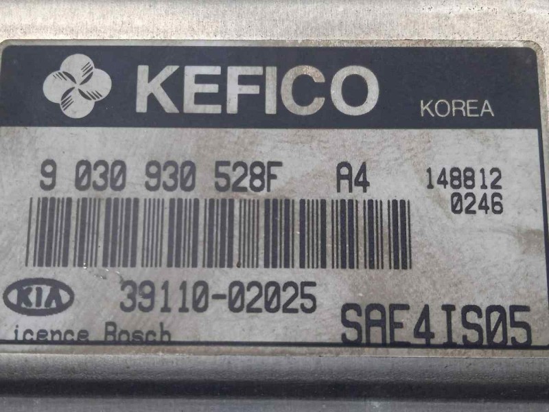 Recambio de centralita motor uce para kia picanto 1.0 cat referencia OEM IAM 3911002025-9030930528F  KEFICO