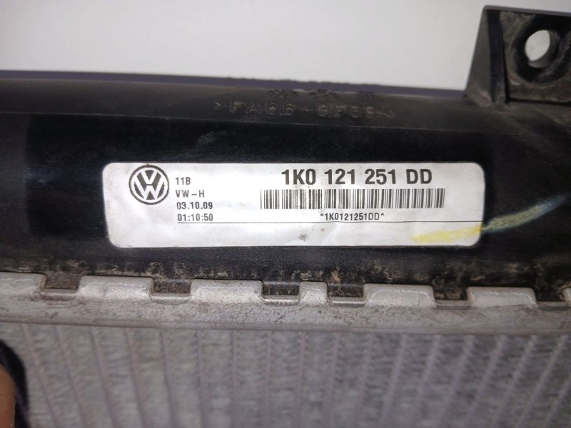Recambio de radiador agua para volkswagen golf vi (5k1) 1.6 tdi referencia OEM IAM 1K0121251DD  