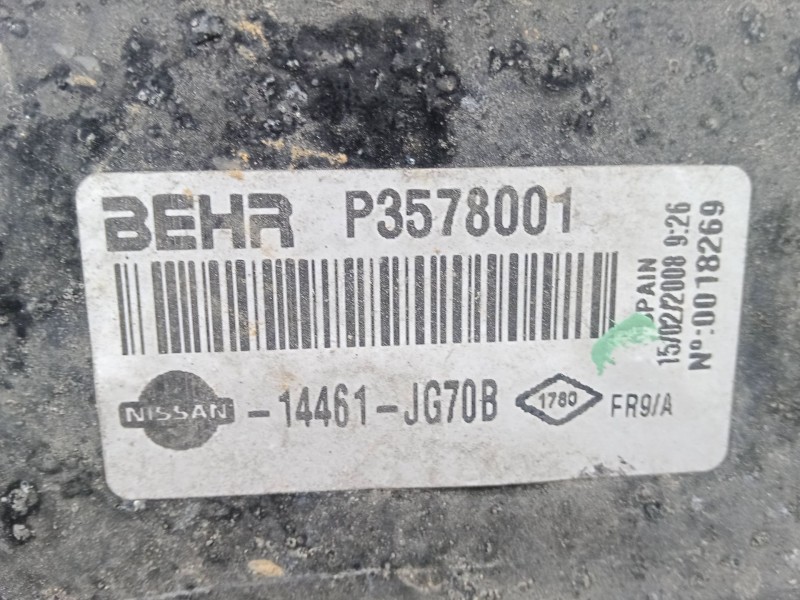 Recambio de intercooler para renault koleos i (hy_) 2.0 dci (hy0k) referencia OEM IAM P3578001 - 14461JG70B 654X157X64 - ALUMINI