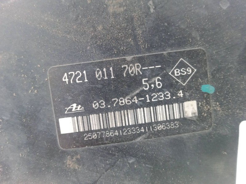 Recambio de servofreno para renault clio iii 1.5 dci diesel cat referencia OEM IAM 472101170R - 03786412334 ATE 