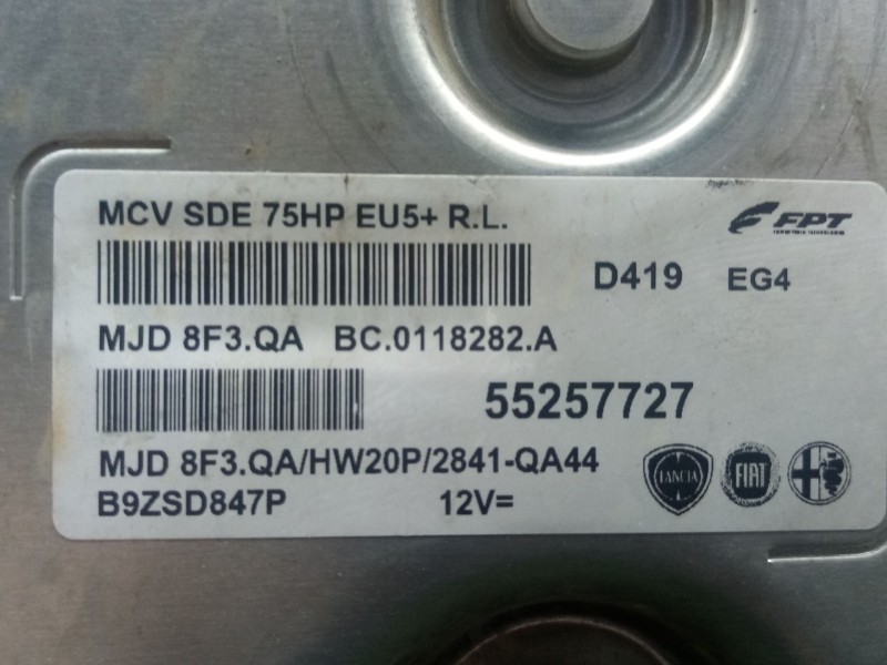 Recambio de centralita motor uce para peugeot bipper (aa_) 1.3 hdi 75 referencia OEM IAM 55257727  