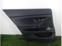 Recambio de guarnecido puerta trasera izquierda para bmw 6 gran coupe (f06) 640 d referencia OEM IAM XD1830  CUERO NEGRO