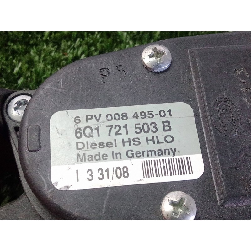 Recambio de potenciometro pedal para seat ibiza (6l1) 1.4 tdi referencia OEM IAM 6Q1721503B-6PV00849501  