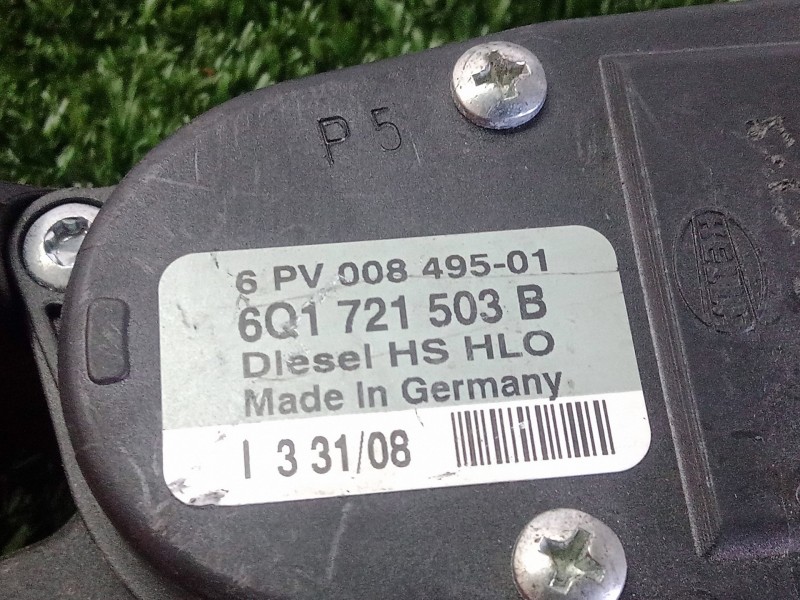 Recambio de potenciometro pedal para seat ibiza (6l1) 1.4 tdi referencia OEM IAM 6Q1721503B-6PV00849501  