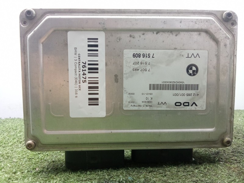 Recambio de centralita motor uce para bmw 3 compact (e46) 316 ti referencia OEM IAM 412265001001 - 7516809 VDO 