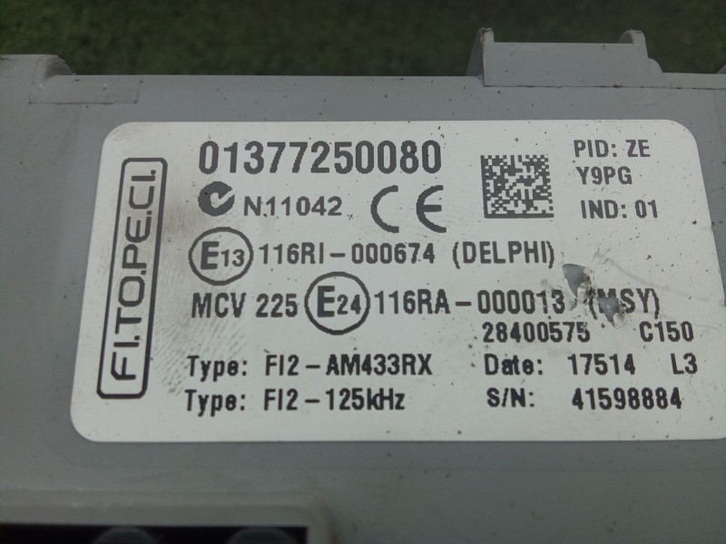 Recambio de caja reles / fusibles para peugeot bipper (aa_) 1.3 hdi 75 referencia OEM IAM 01377250080  DELPHI