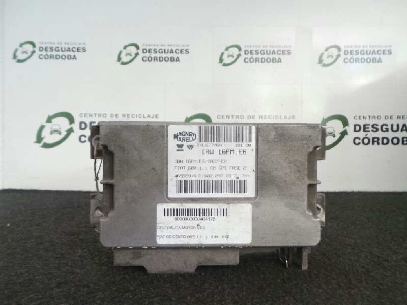 Recambio de centralita motor uce para fiat seicento (187) 1.1 referencia OEM IAM IAW16FME6-46555916-6160209703Z MAGNETI MARELLI 