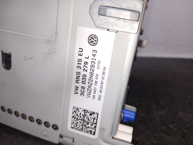 Recambio de sistema audio / radio cd para volkswagen passat b7 (362) 2.0 tdi referencia OEM IAM 3C8035279L  