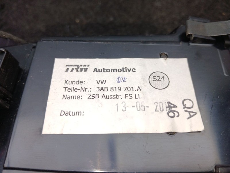 Recambio de aireador delantero izquierdo para volkswagen passat b7 (362) 2.0 tdi referencia OEM IAM 3AB819701A TRW 