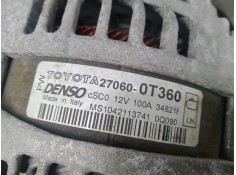 Recambio de alternador para toyota avensis sedán (_t27_) 1.8 (zrt271_) referencia OEM IAM 270600T360 100.AH - 6.CANALES POLEA.EM 2