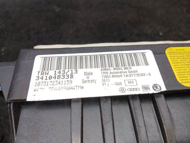 Recambio de airbag delantero derecho para volkswagen passat b7 (362) 2.0 tdi referencia OEM IAM 34104833B - 1073172341159 TRW 