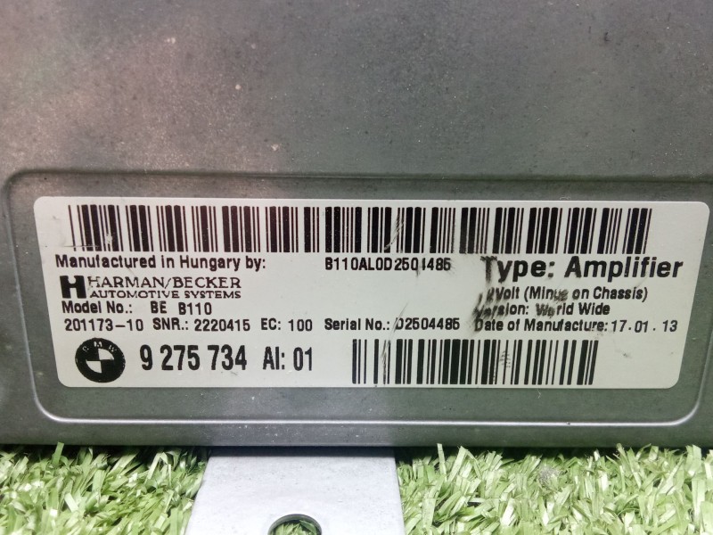 Recambio de modulo electronico para bmw 6 gran coupe (f06) 640 d referencia OEM IAM 9275734  