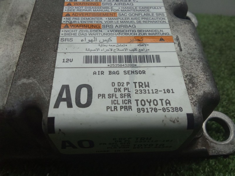 Recambio de centralita airbag para toyota avensis sedán (_t27_) 1.8 (zrt271_) referencia OEM IAM 8917005380 - 233112101  