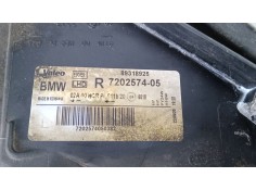 Recambio de faro derecho para bmw 3 (e90) 318 d referencia OEM IAM 720257405 HALOGENO  2